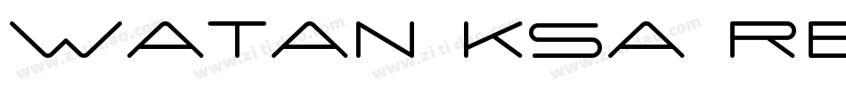 Watan KSa Regular字体转换
